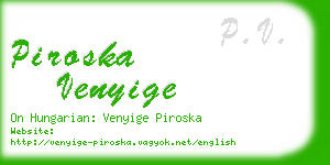 piroska venyige business card